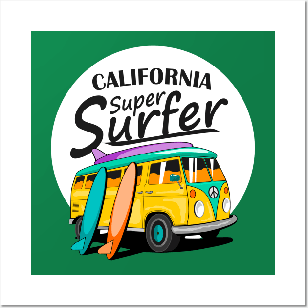 California super surfer Wall Art by PedroVale